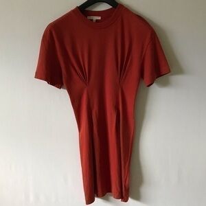 Truly Madly Deeply, red, size S, 100% cotton pullover dress, shortsleeved